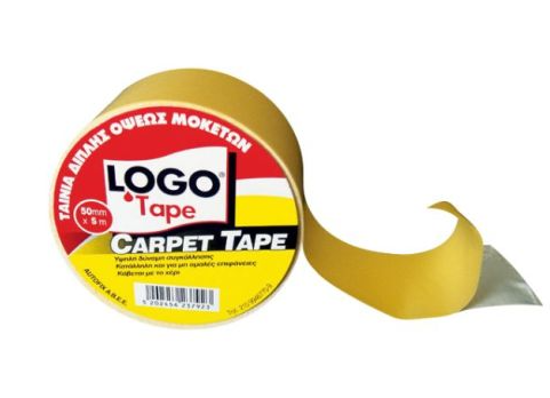 Εικόνα από ΤΑΙΝΙΑ ΔΙΠΛΗΣ ΟΨΕΩΣ ΜΟΚΕΤΩΝ 50mmΧ5m CARPET TAPE LOGO